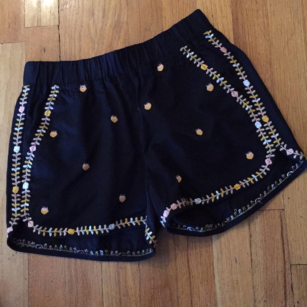 Madewell NWT modal/cotton embroidered gold/silver